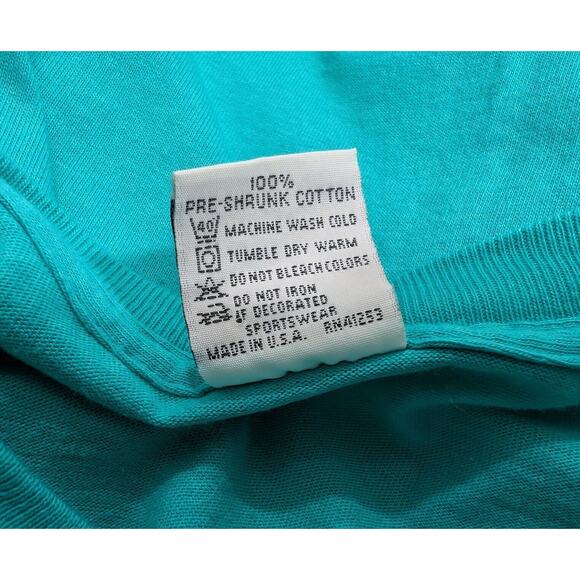 Vintage 90s Shirt Cal Cru Houston Texas Cats Wearing Shoes Tourist Adult Size L - Picture 6 of 6